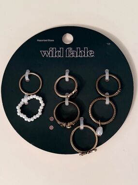 Wild fable rings set - assorted sizes
